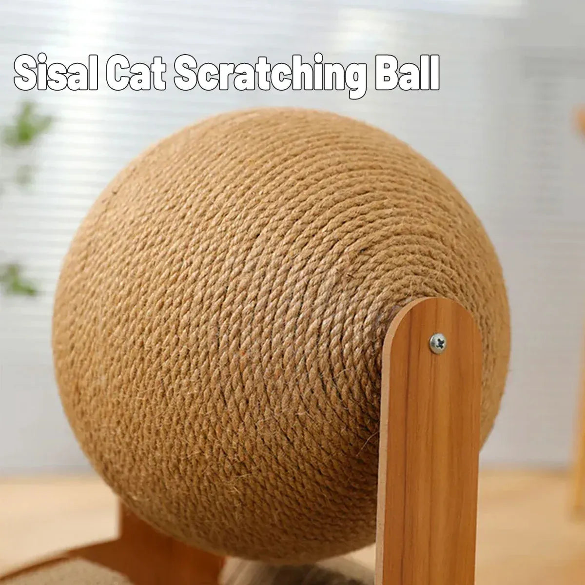 Arched Cat Scratching Bridge with Sisal Ball - 55 cm