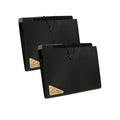 8 Cell File Folder Organizer Bag Test Paper Storage Document Holder School Office - Black