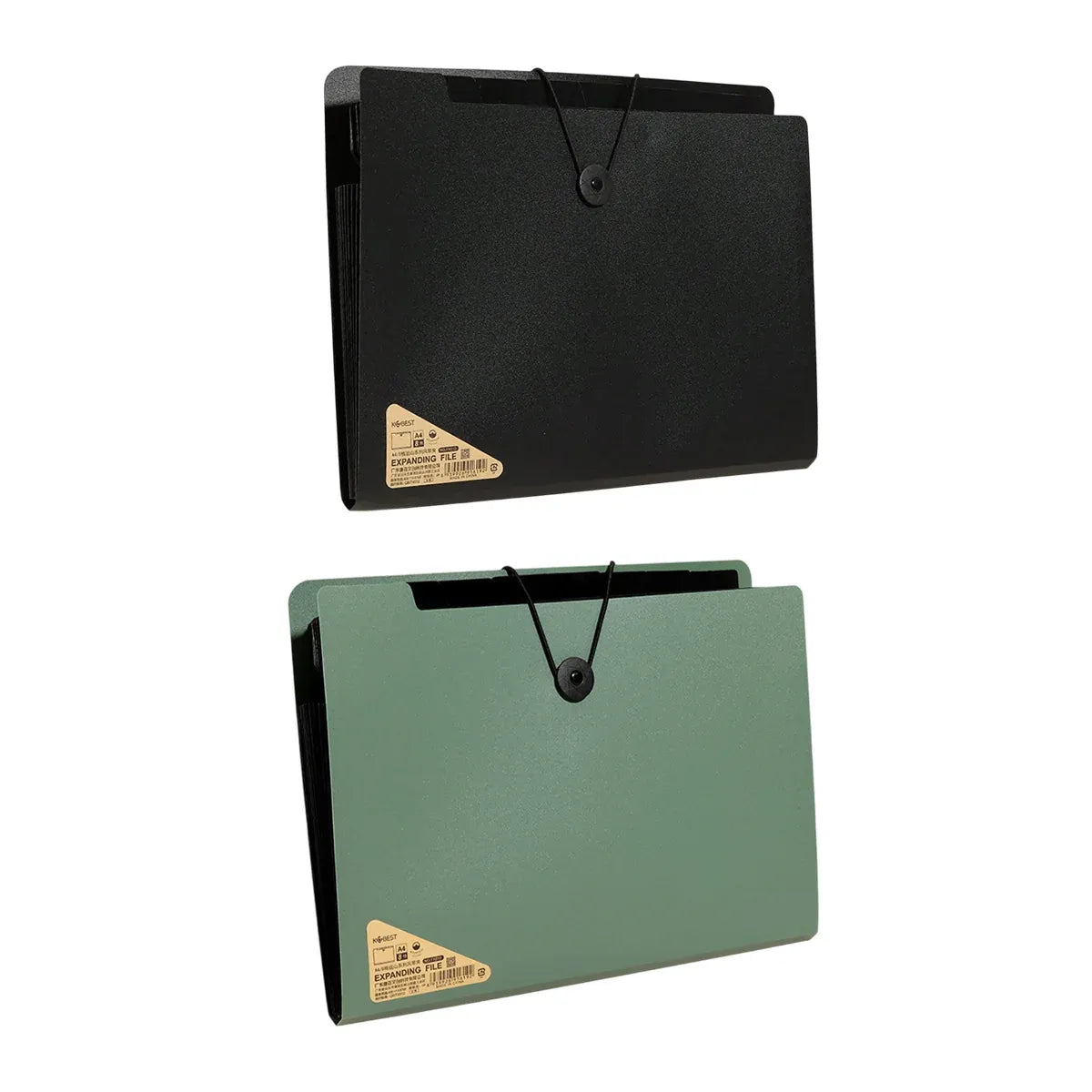 8 Cell File Folder Organizer Bag Test Paper Storage Document Holder School Office - Black — product photo 3