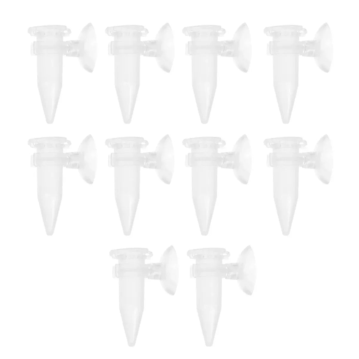 Suction-Mount Brine Shrimp Feeding Cups - 10-Pack, 6 cm