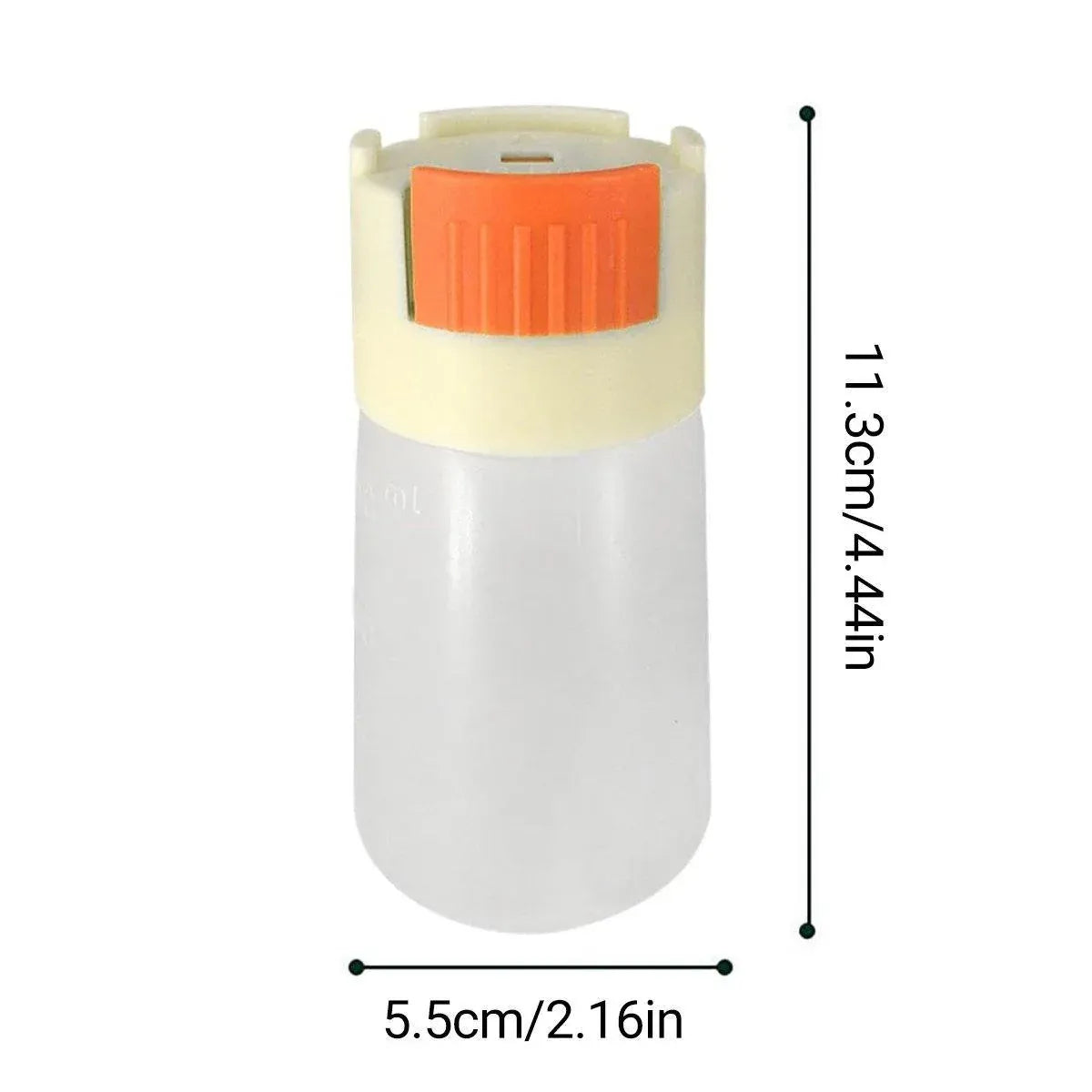 Manual Push-Dispensing Fish Food Storage Bottles - 2 × 150 mL