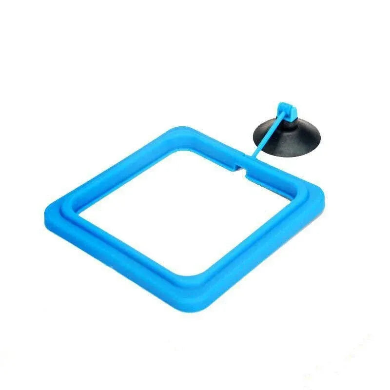 Blue Round Aquarium Feeding Ring with Suction Cup – 7.5 cm - product photo 1 of 13