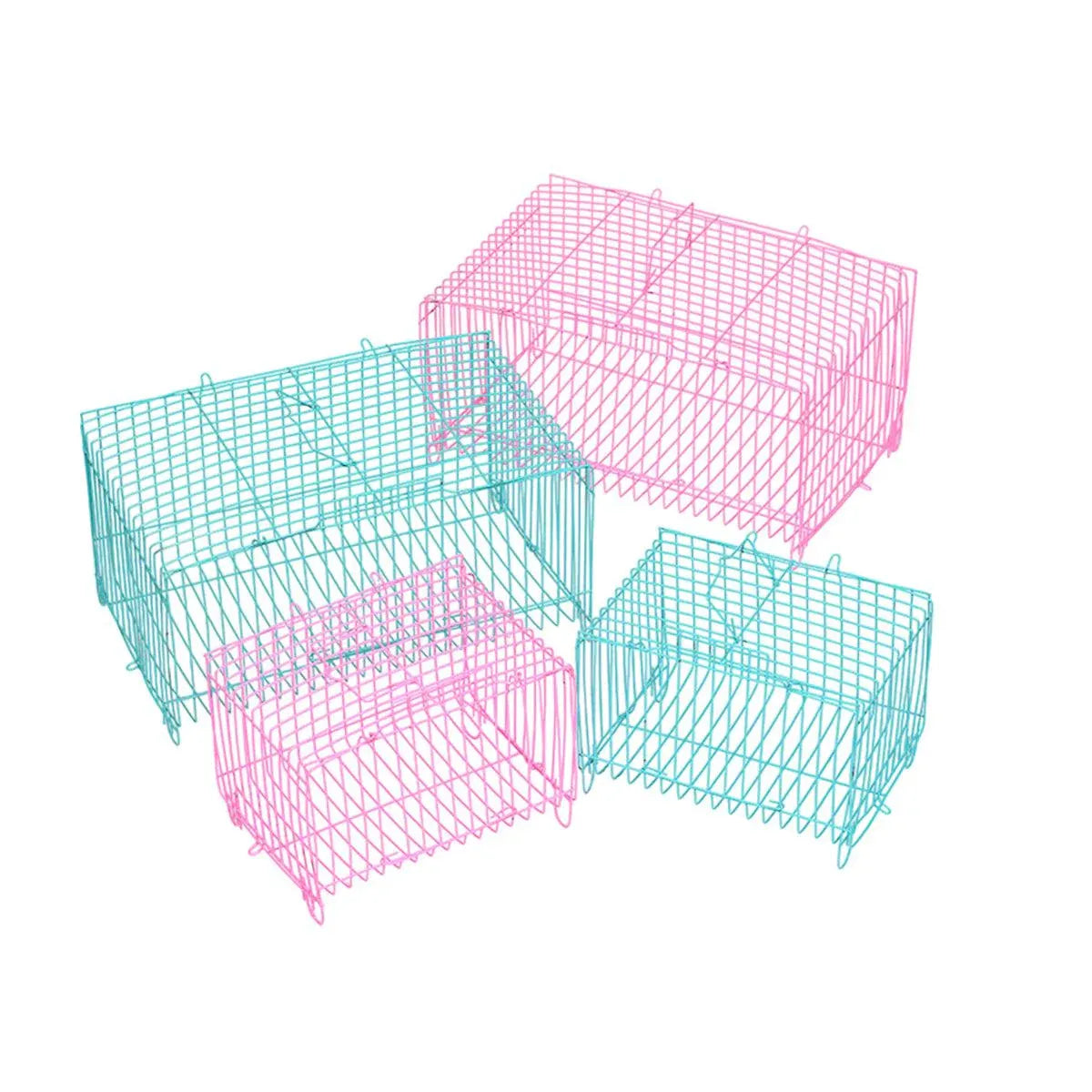 10-Pack Large Foldable Wire Small-Pet Transport Cages – 18 × 28 × 14 cm – product image 3 of 15