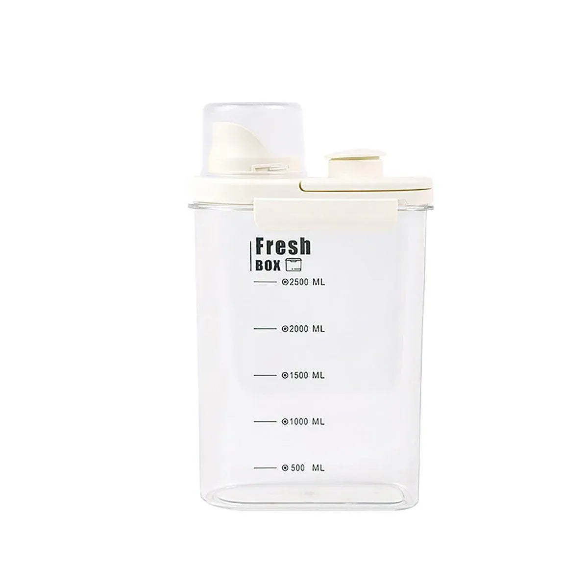 Clear Pet Food Storage Container with Measuring Lid - 2.8 L