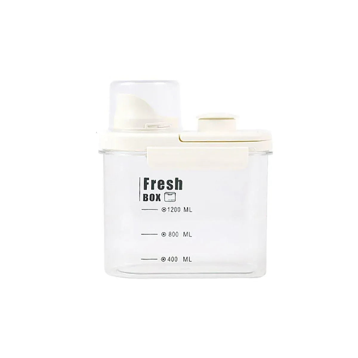 Clear Pet Food Storage Container with Measuring Lid - 1.6 L