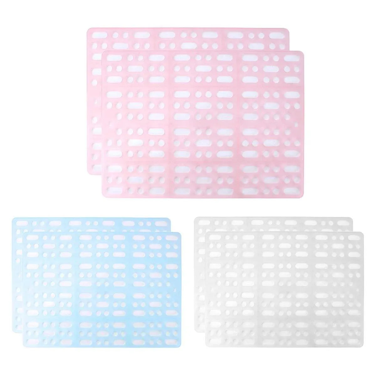 Plastic Rabbit & Guinea Pig Cage Floor Mats, 2-Pack - White