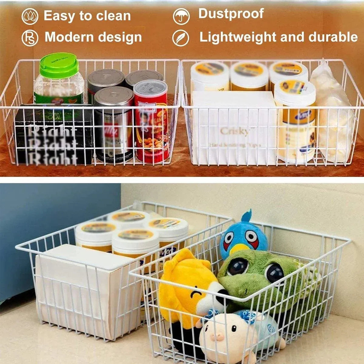 4pcs Fruit Basket Storage Baskets for Kitchen Organization Home Storage Solution — product image 5