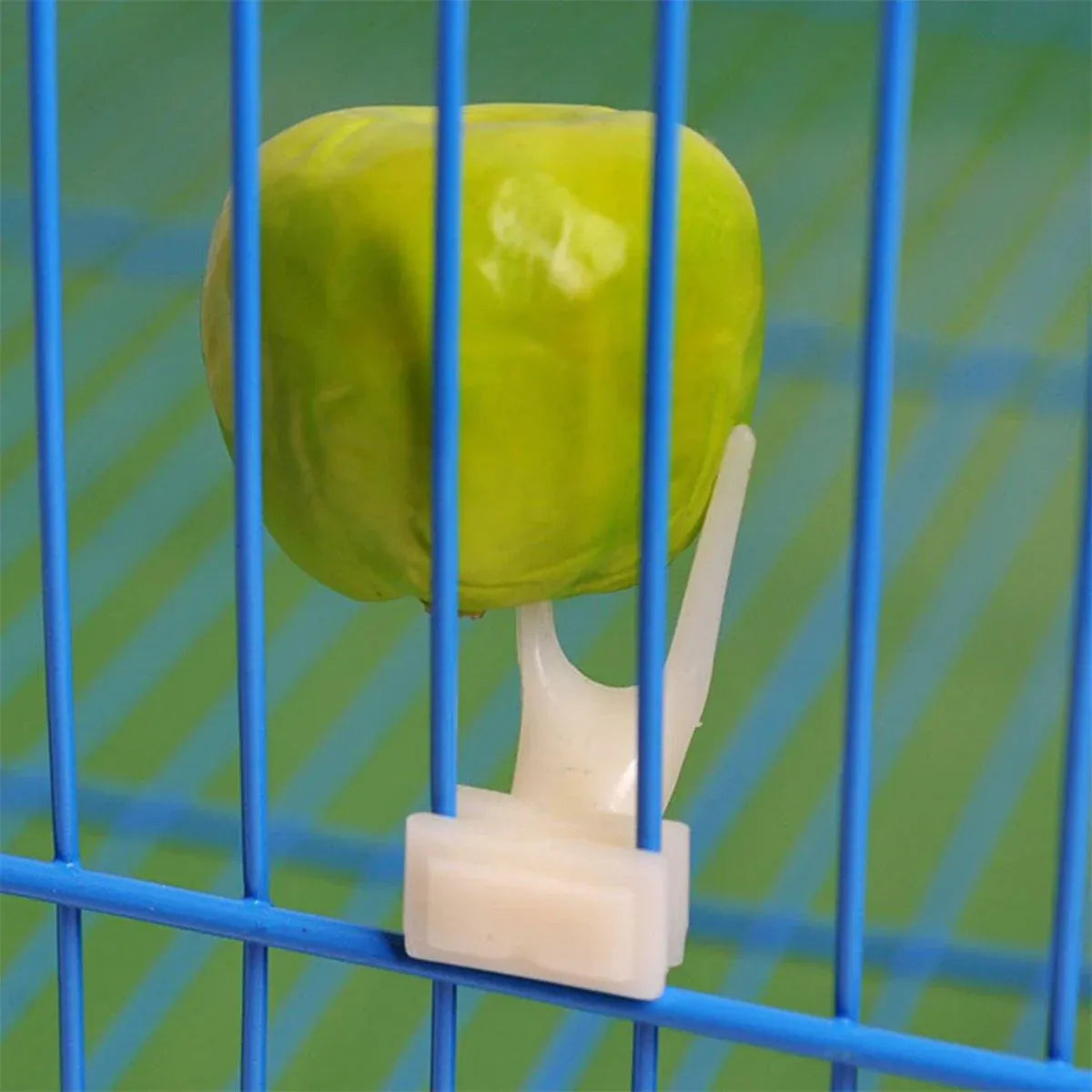 Clip-On Plastic Bird Fruit Forks - Beige, 10-Pack