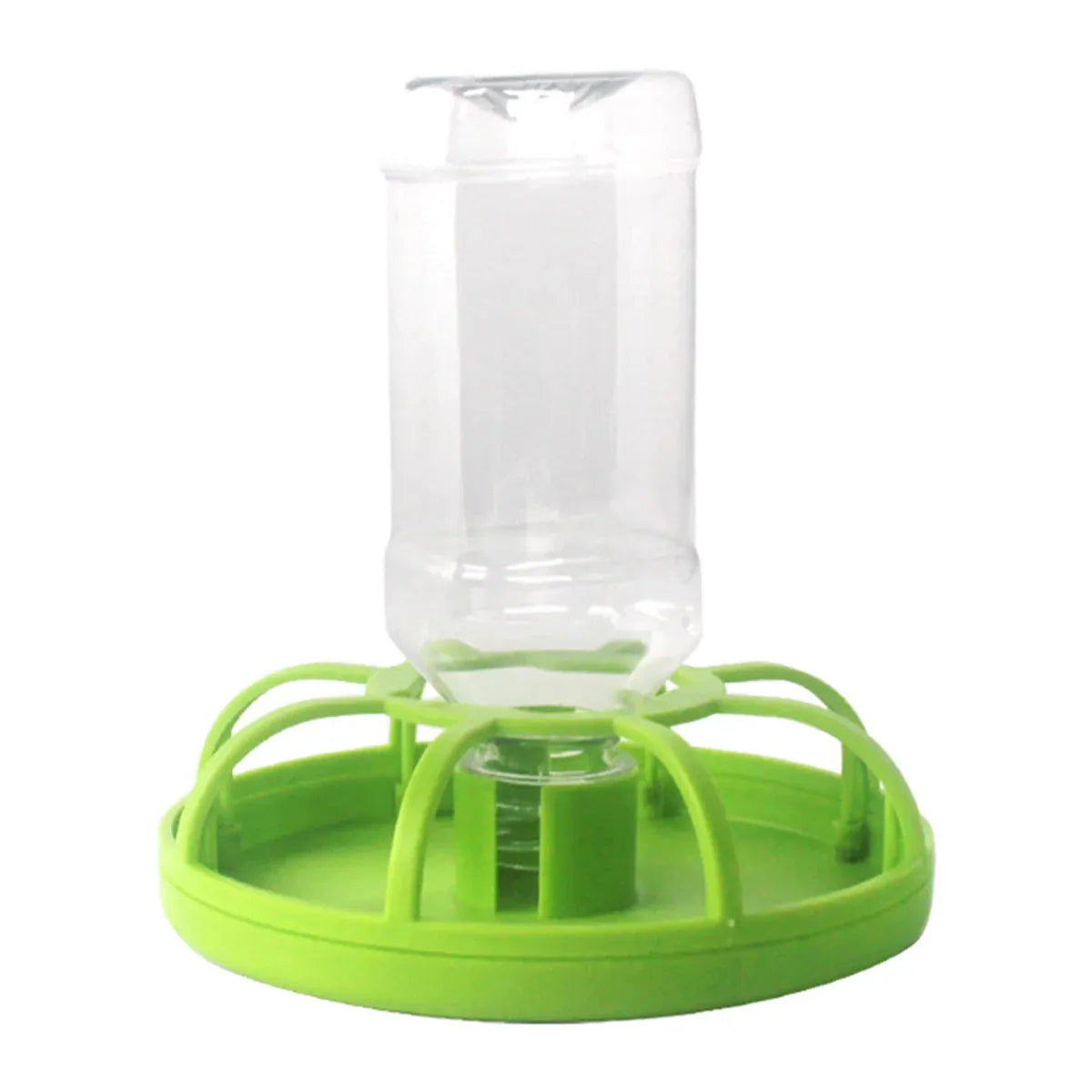 Reptile Gravity Water Bottle & Bowl - Green Round, Large