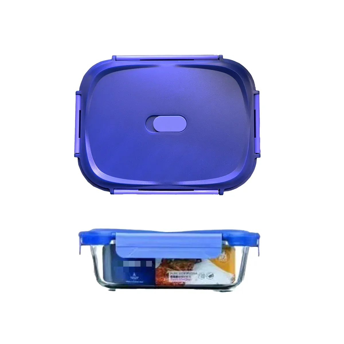 Glass Food Storage Container 1040ml Lunch Bento Box with Lid for Kitchen Prep — product photo 2