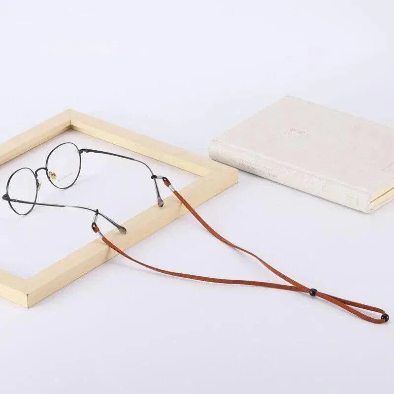 Adjustable Glasses Neck Strap Cord Lanyard for Spectacles and Reading Glasses - Brown