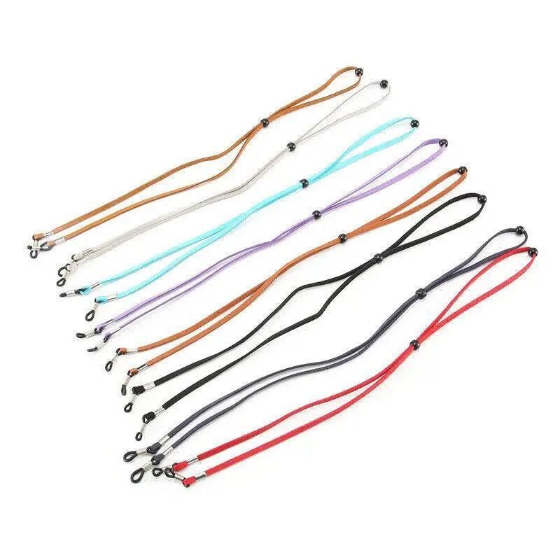 Adjustable Glasses Neck Strap Cord Lanyard for Spectacles and Reading Glasses - Red