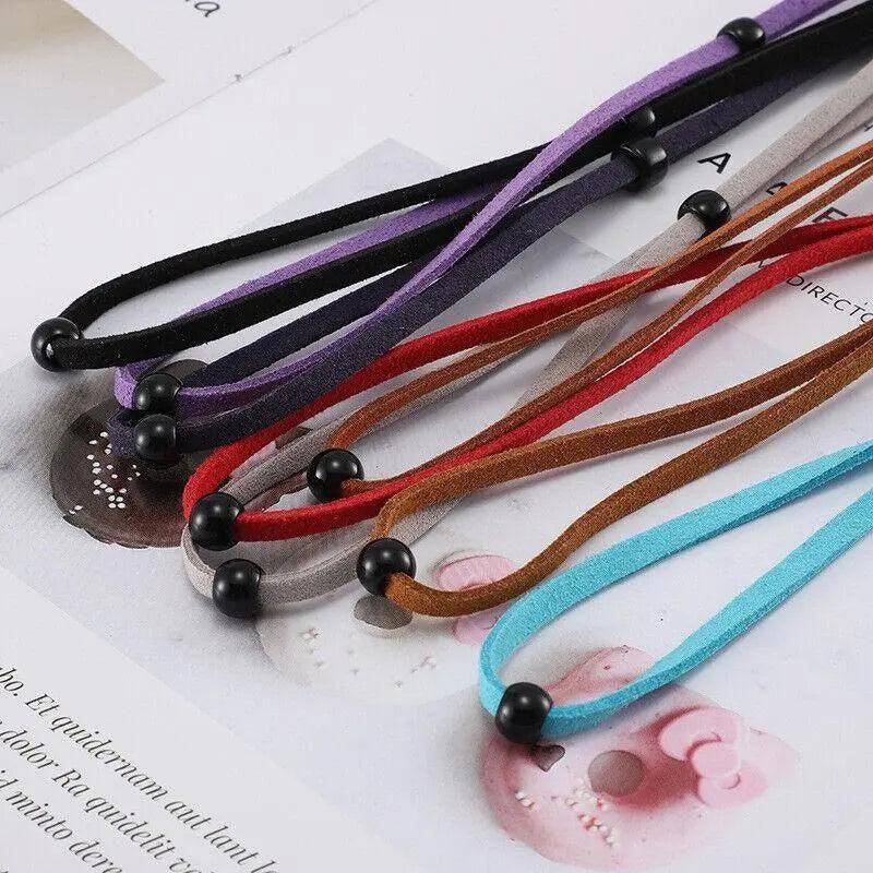 Adjustable Glasses Neck Strap Cord Lanyard for Spectacles and Reading Glasses - Red