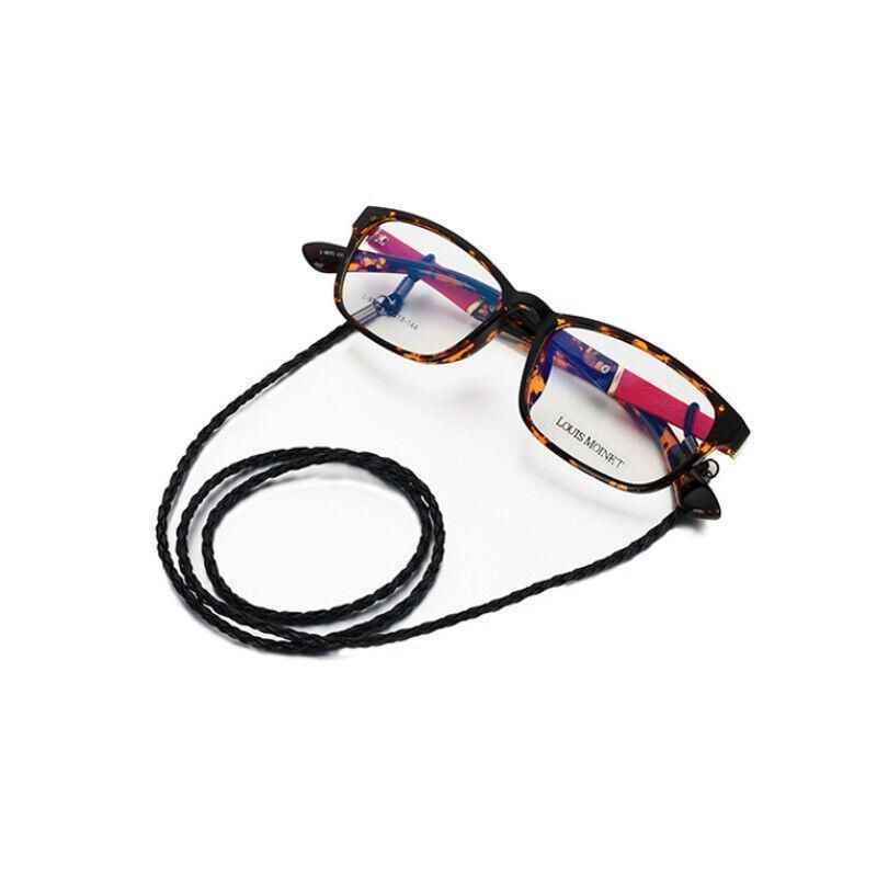 PU Sunglasses Reading Glasses Spectacles Eyeglass Holder Strap Chain - Grey