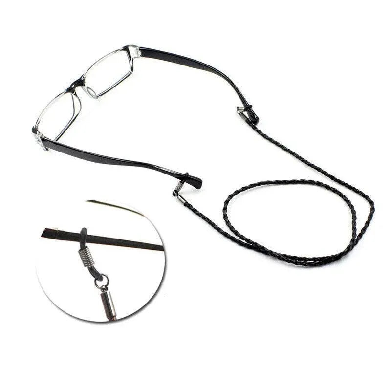 PU Sunglasses Reading Glasses Spectacles Eyeglass Holder Strap Chain - Beige