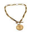 Vintage Gold-Tone OT-Clasp Chain Necklace — product image 1 of 15
