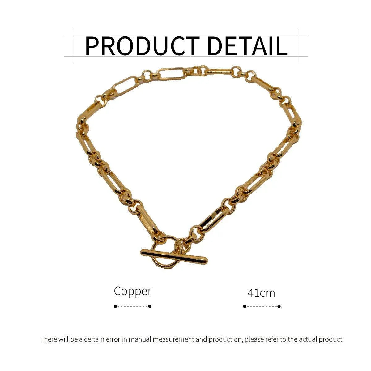 Vintage Gold-Tone OT-Clasp Chain Necklace — product image 4 of 15