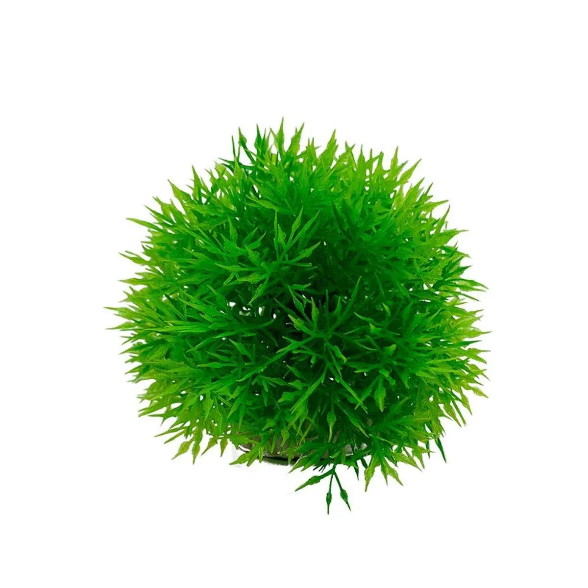 Green Artificial Aquarium Grass Balls - Large, 11.5 cm, 2-Pack
