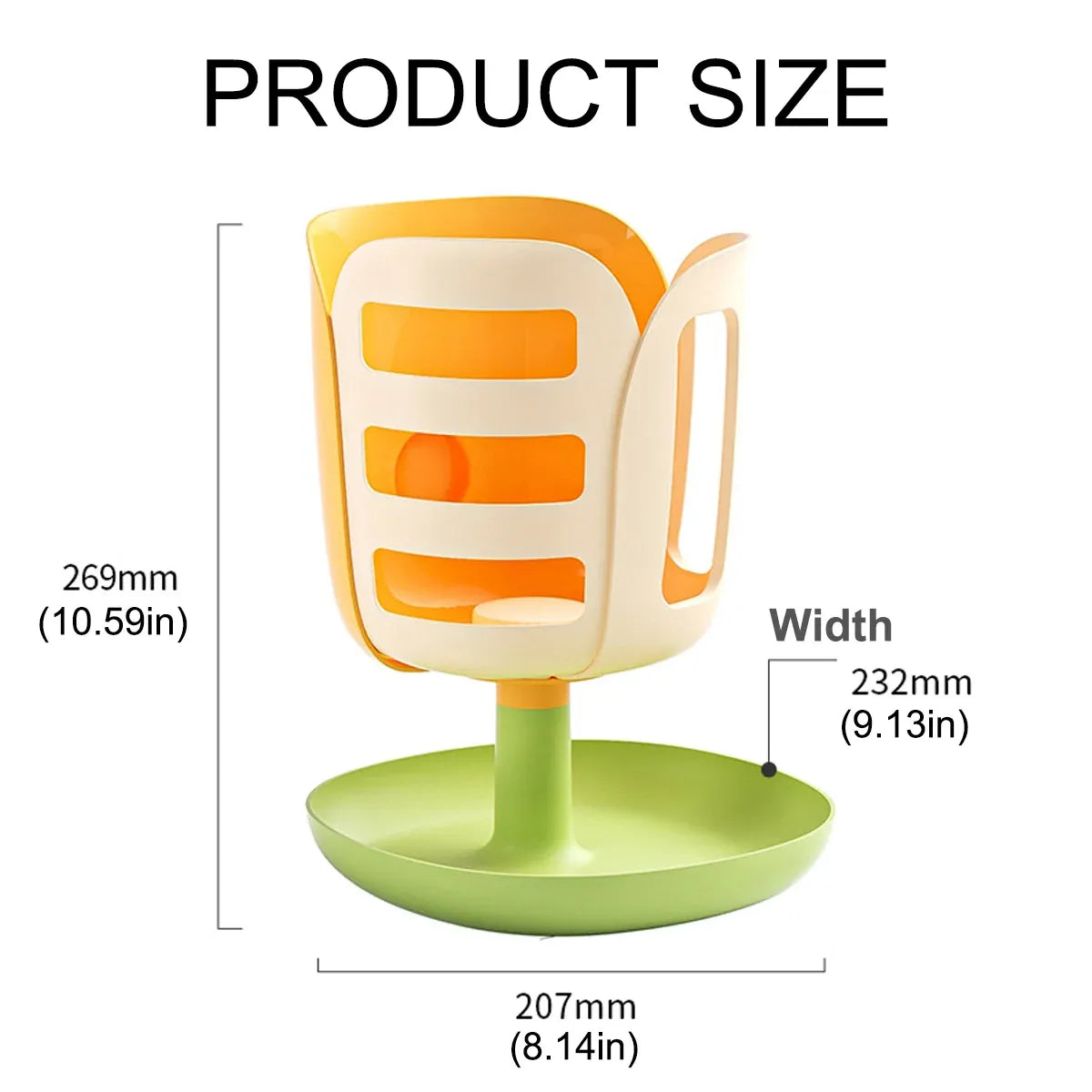 2-in-1 Rabbit Hay Feeder & Food Bowl - Orange