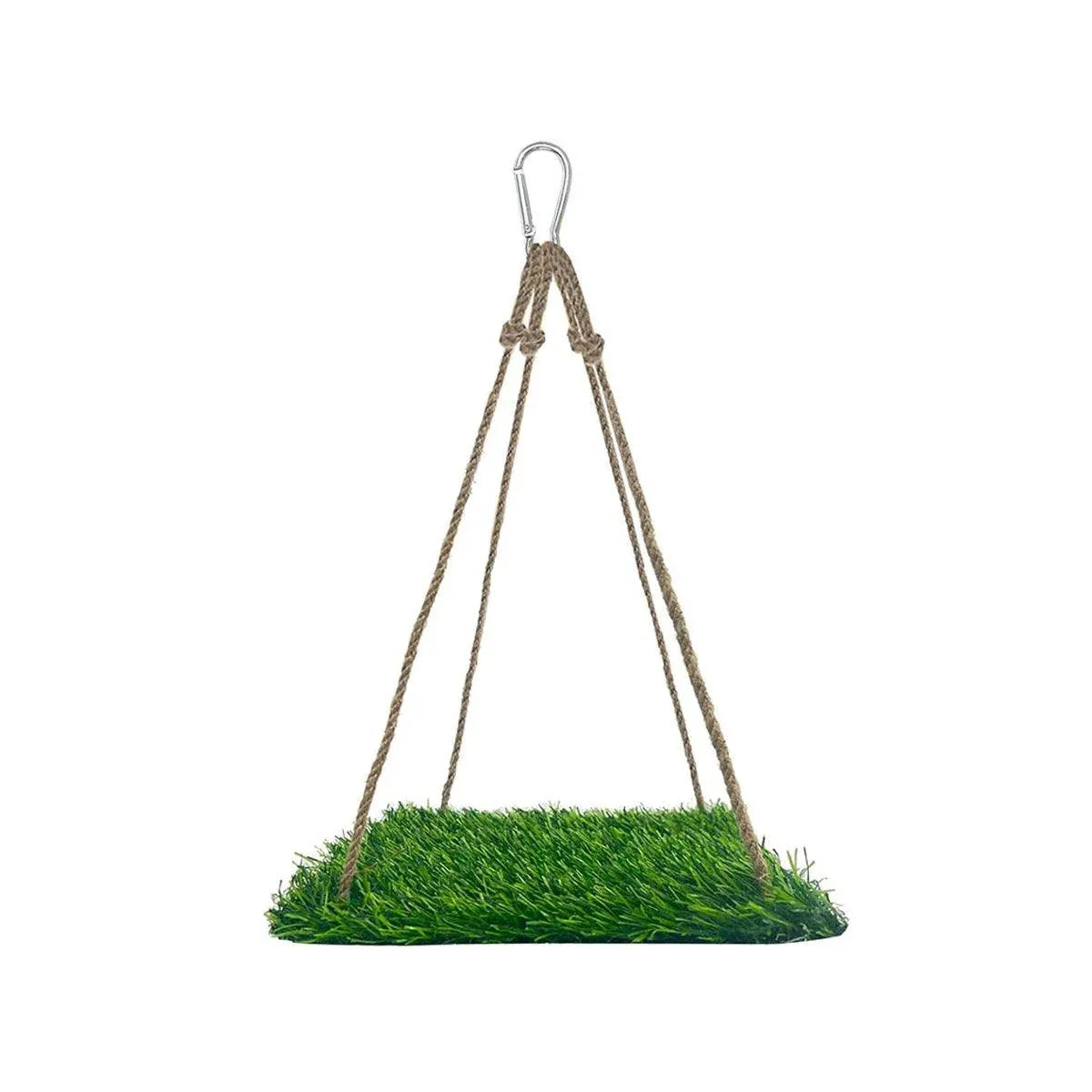 Hanging Turf Small Pet Cage Hammock - Square, Approx. 25 × 44 cm