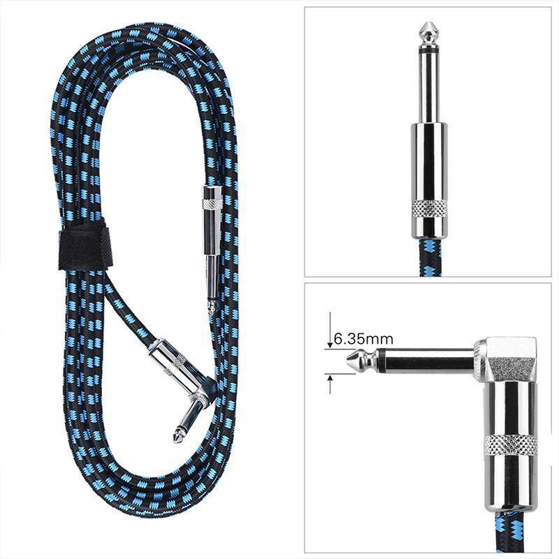 3M Guitar Amp Cable 6.35mm Mono Jack to Jack Lead for Electric Instruments - 3M Black Cable — product image 7