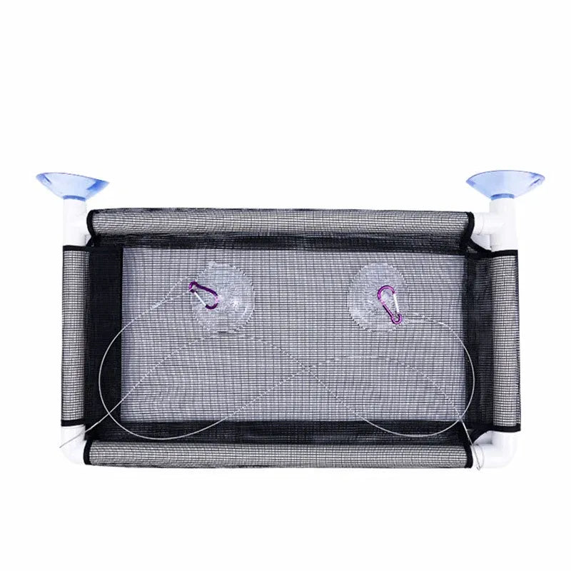 Suction Cup Cat Window Hammock - Black, 55 × 35 cm