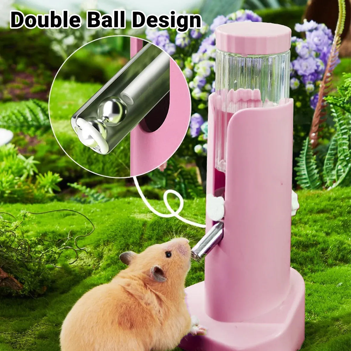 120 mL Small Pet Water Bottle with Cage Bracket - Yellow