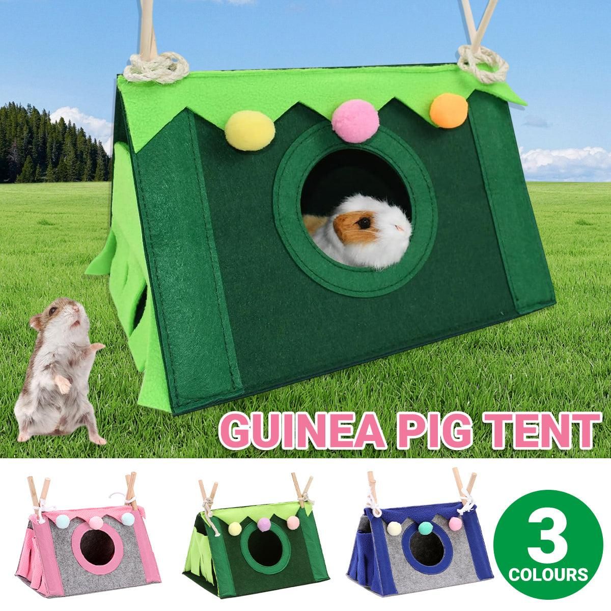 Small Pet Triangle Hideout Tent - Green, 28 × 19.5 × 17 cm