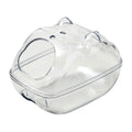 Clear Plastic Hamster Sand Bath & Toilet Container - Large, 16 × 11 × 11 cm