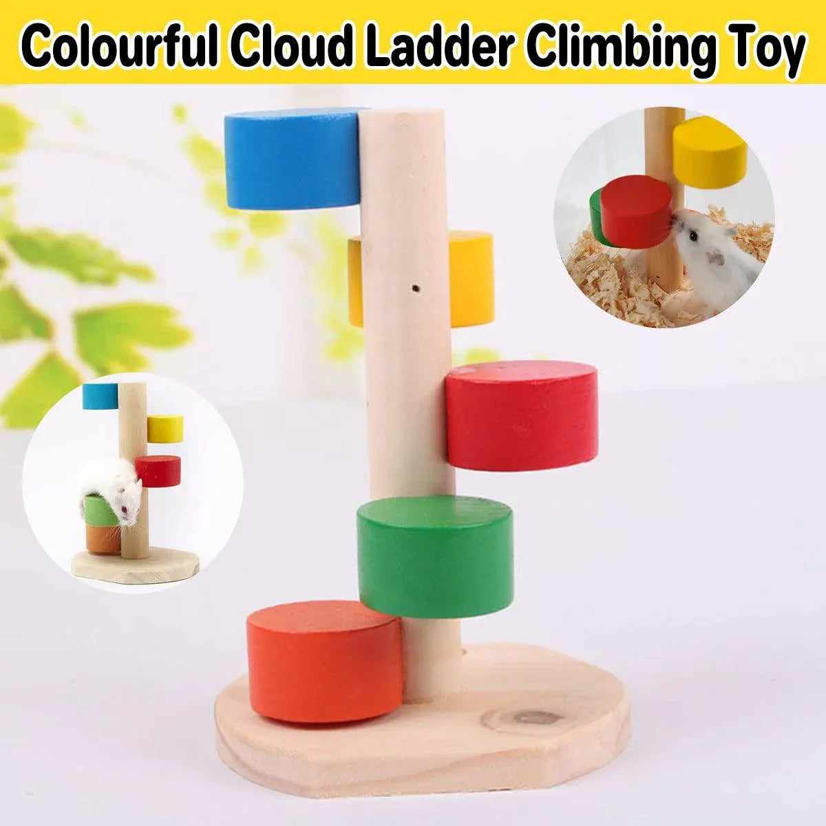 Colourful Hamster Climbing Cloud Ladder Toy