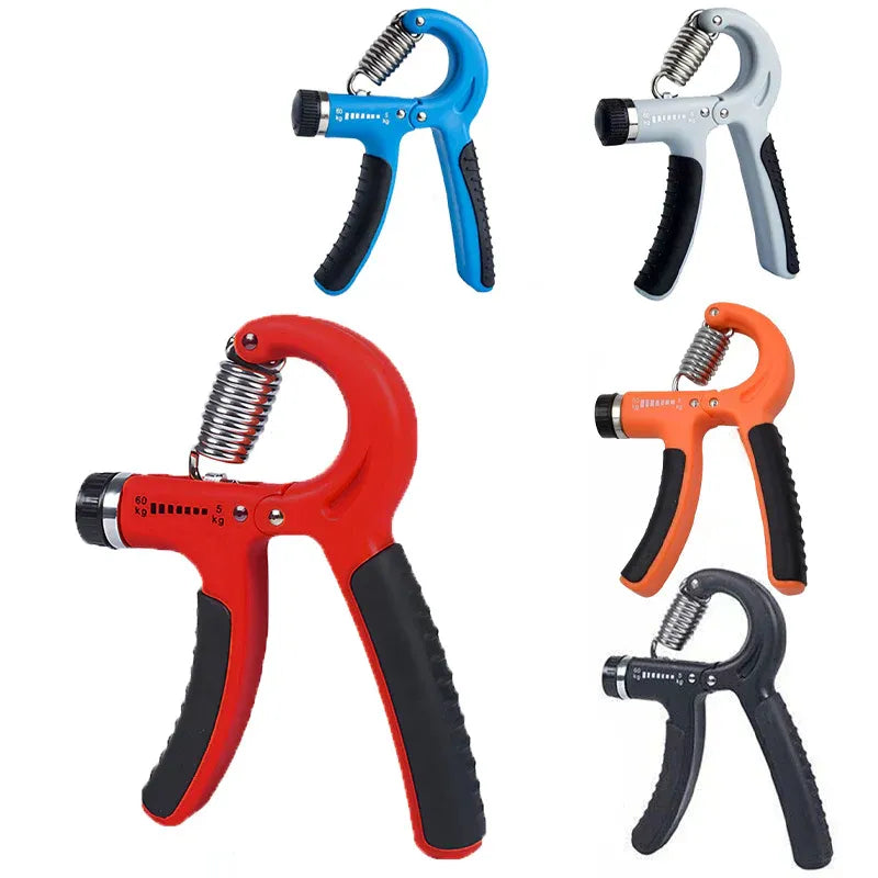 Adjustable Hand Grip Strength Trainer – Blue, Up to 60kg