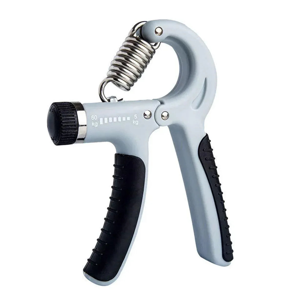 Adjustable Hand Grip Strength Trainer – Grey, 5–60kg