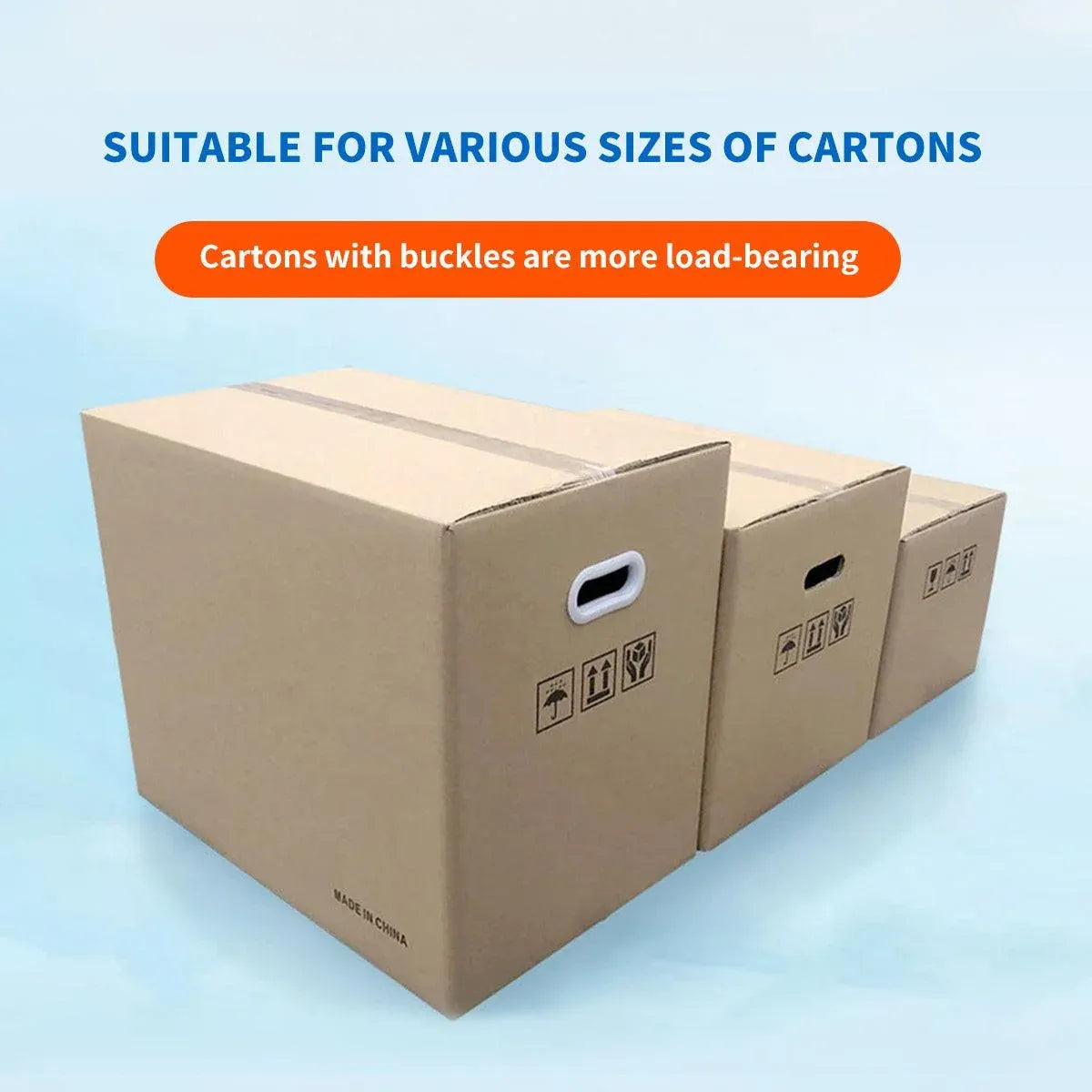 100-Piece Plastic Carton Handle Set — product photo 9
