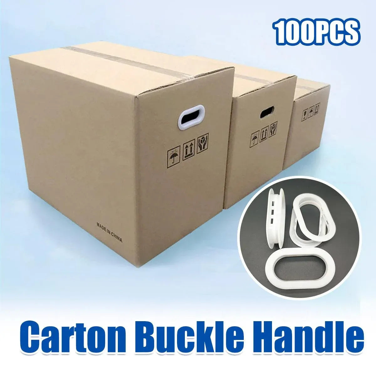 100-Piece Plastic Carton Handle Set — product photo 15