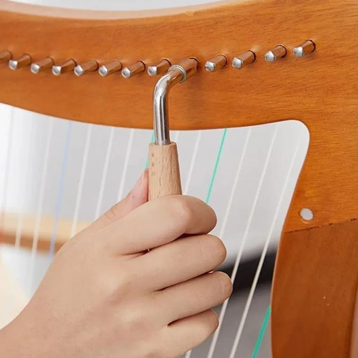 19 String Lyre Harp Professional Acoustic for Beginners Home Music Practice — product image 5