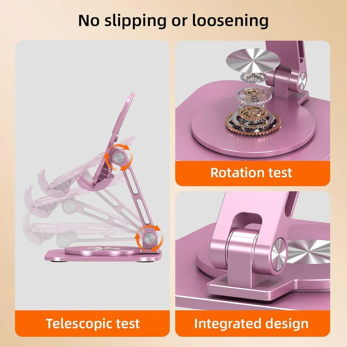 Butterfly Shape Aluminum Alloy Mobile Phone Stand 360 Degree Rotating Folding Holder