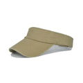 Unisex Summer Denim Sun Visor Cap Breathable Washed Running Hat - Khaki