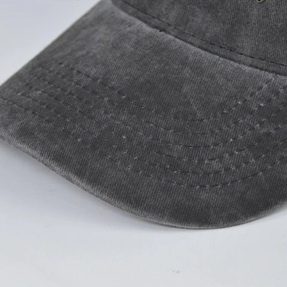 Unisex Summer Denim Sun Visor Cap Breathable Washed Running Hat - Red