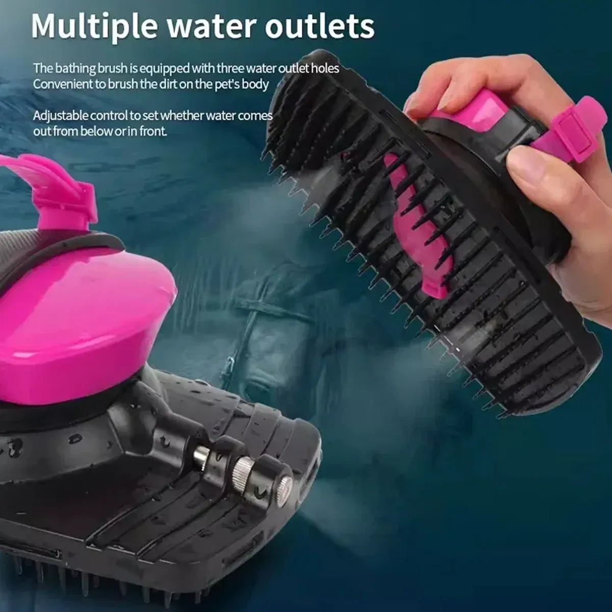 Horse Grooming Bath Brush with Water Spray