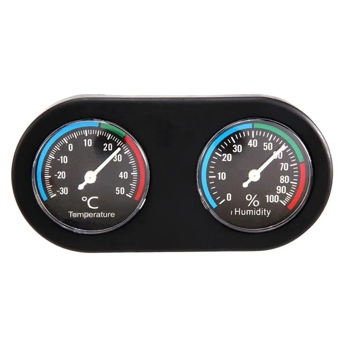 Reptile Habitat Temperature & Humidity Monitor – Black