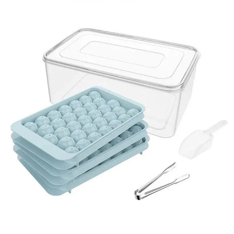 3 Layer Ice Cube Tray Mold Home Ice Compartment Press for Freezer Storage — product image 2