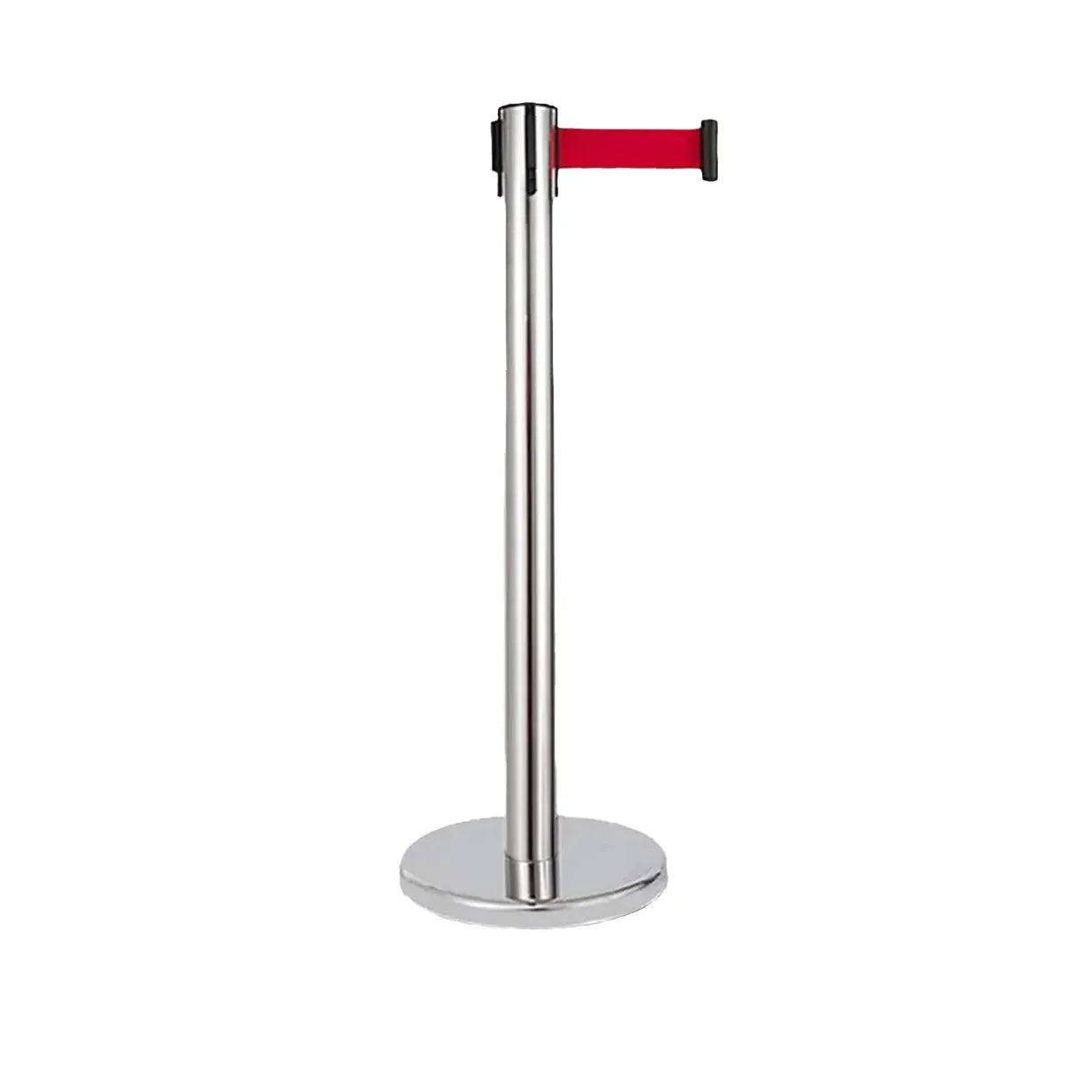 2M Retractable Isolation Barrier Belt 1 Post Anti-Slip Base Waterproof Durable — product photo 2