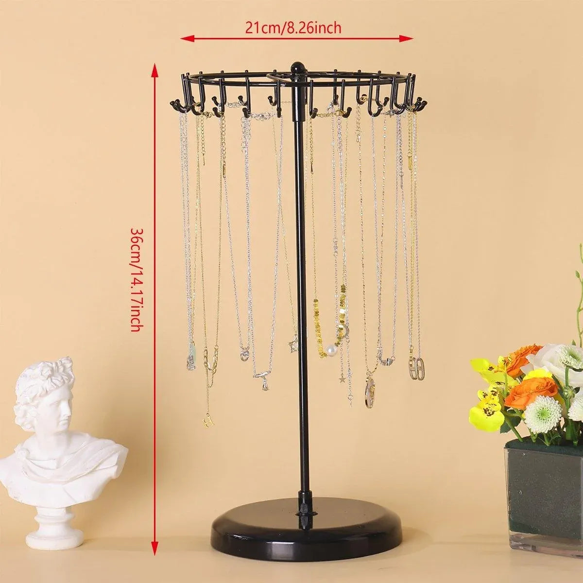 1-Piece Black Rotating Jewellery Display Rack — product photo 3