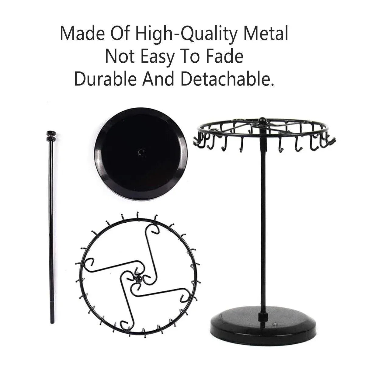 1-Piece Black Rotating Jewellery Display Rack — product photo 8