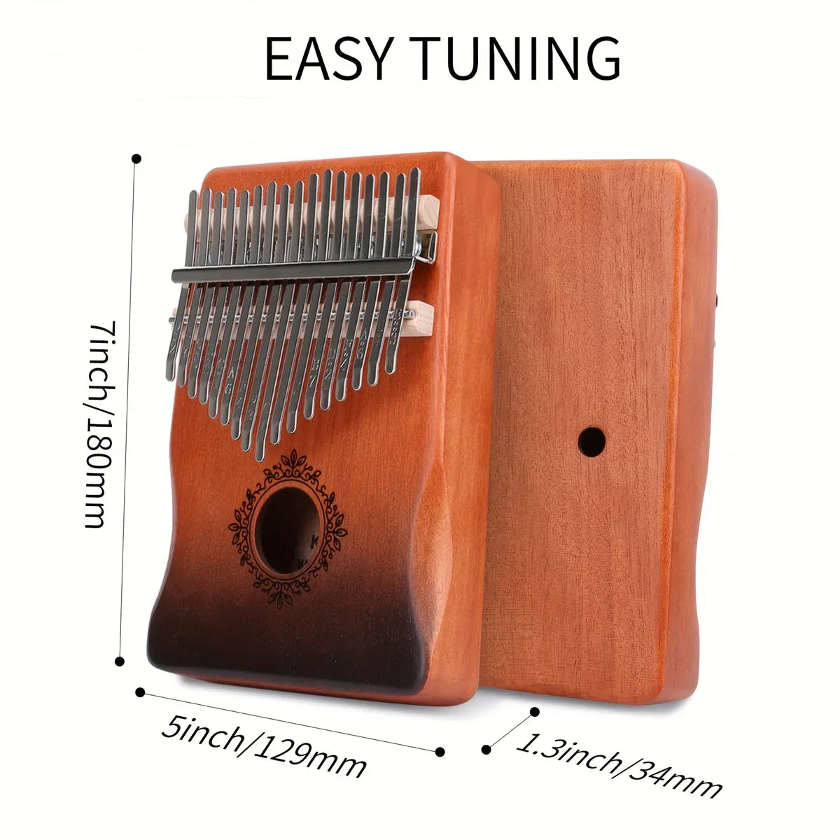 17-Key Beginner Thumb Piano Portable Instrument for Music Learning and Practice — product image 3