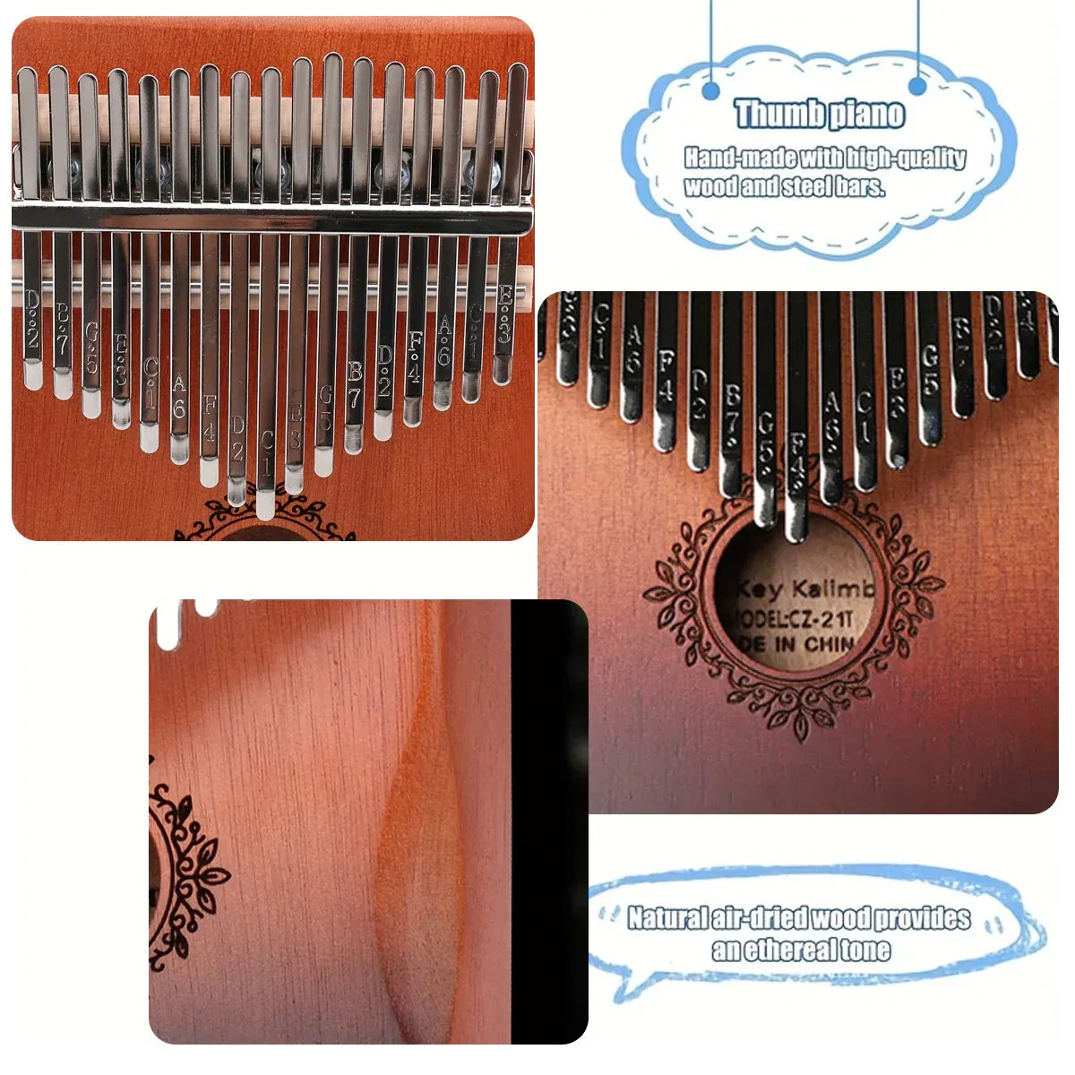 17-Key Beginner Thumb Piano Portable Instrument for Music Learning and Practice — product image 9