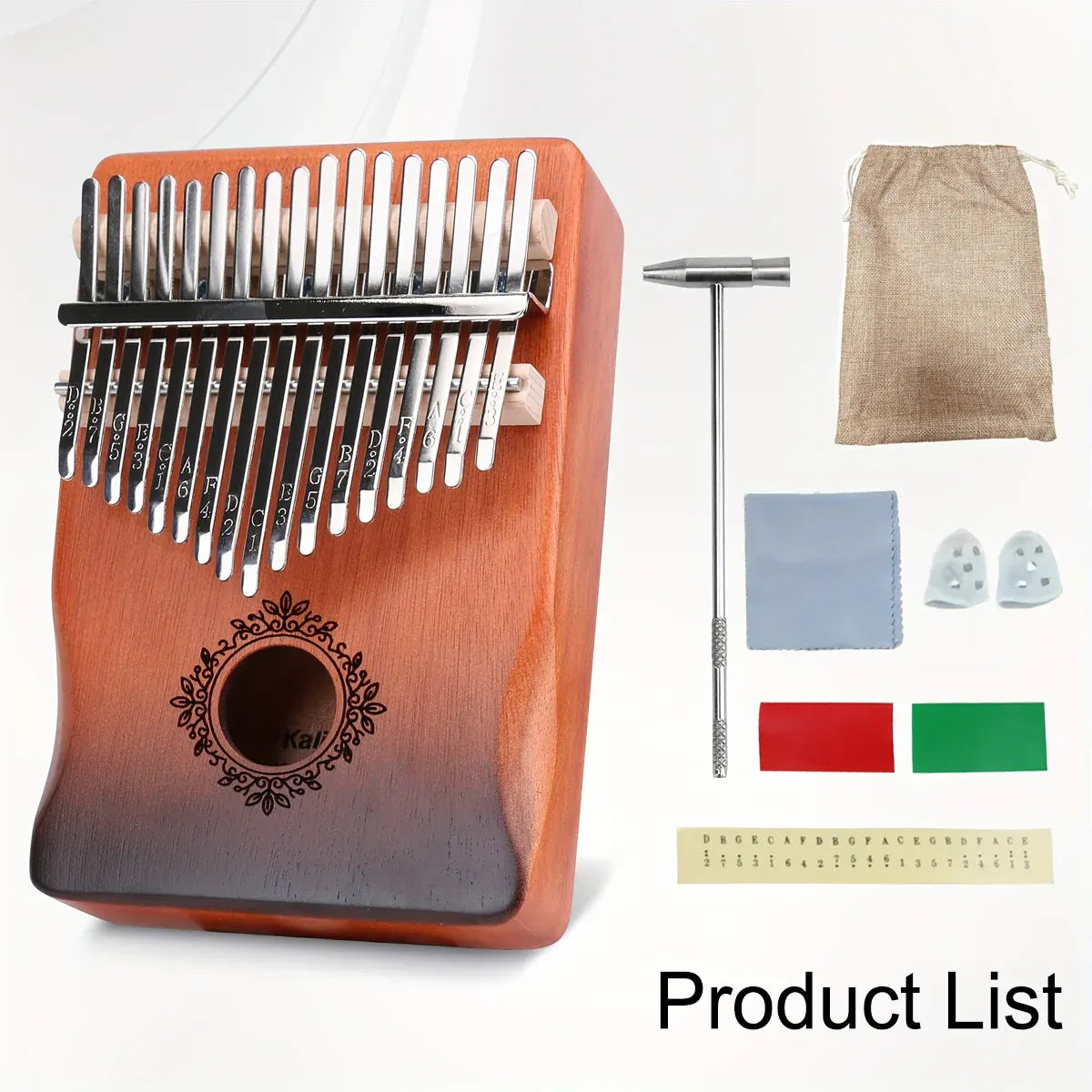 17-Key Beginner Thumb Piano Portable Instrument for Music Learning and Practice — product image 12