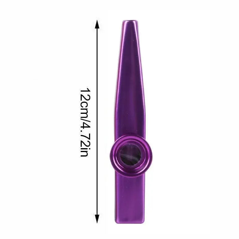 Kazoo Musical Instrument Mouth Flute Diaphragm Guitar Partner Harmonica Style - Silver — product image 4