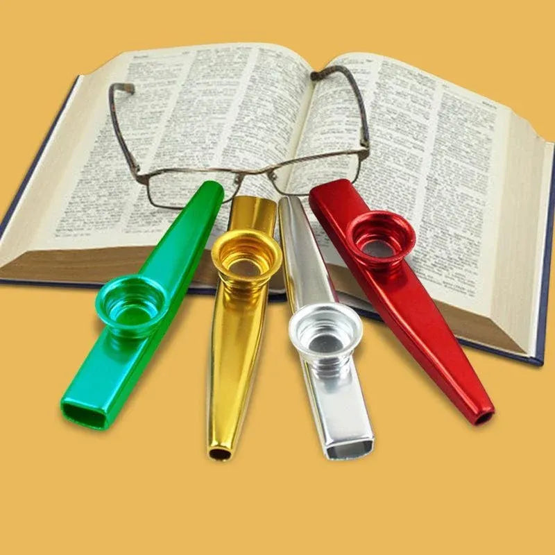 Kazoo Musical Instrument Mouth Flute Diaphragm Guitar Partner Harmonica Style - Silver — product image 5