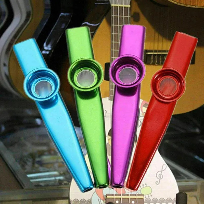 Kazoo Musical Instrument Mouth Flute Diaphragm Guitar Partner Harmonica Style - Silver — product image 6